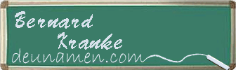 Bernard Kranke Visitenkarte